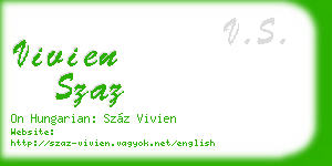 vivien szaz business card