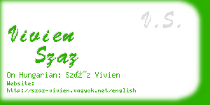 vivien szaz business card